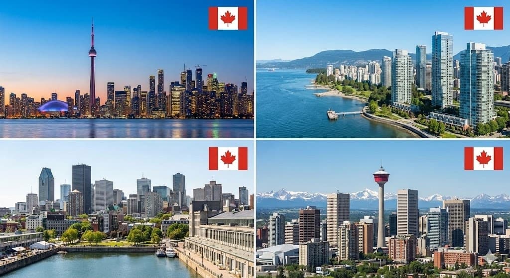 Canadian Cities - Toronto, Vancouver, Montreal, Calgary